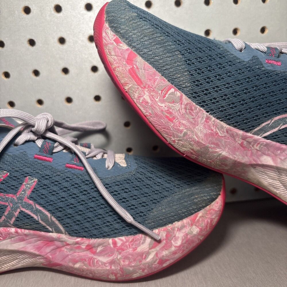 ASICS Gel Noosa Tri 16 Shoes Womens Size 7.5 Blue Pink Sneakers Triathalon - Picture 9 of 14